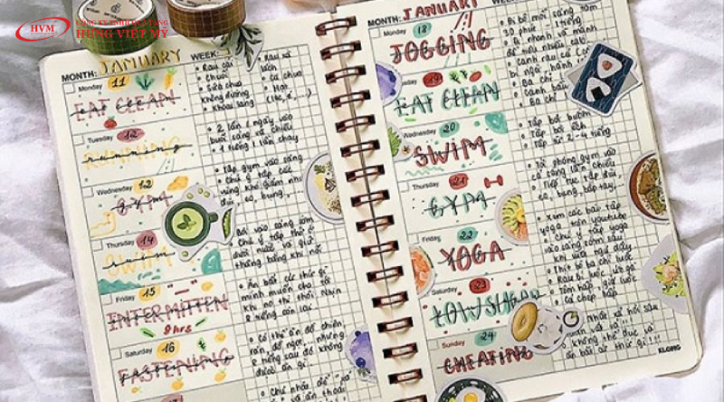 Ghi chép từ vựng kèm hình vẽ minh họa sinh động