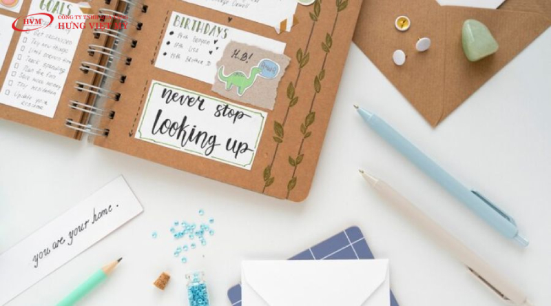 Trang trí sổ tay từ vựng tiếng anh