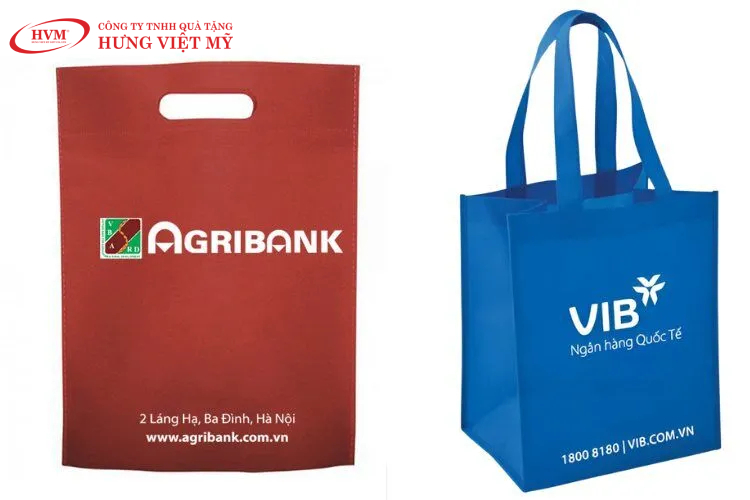 Mẫu túi vải không dệt in logo công ty làm quà tặng doanh nghiệp