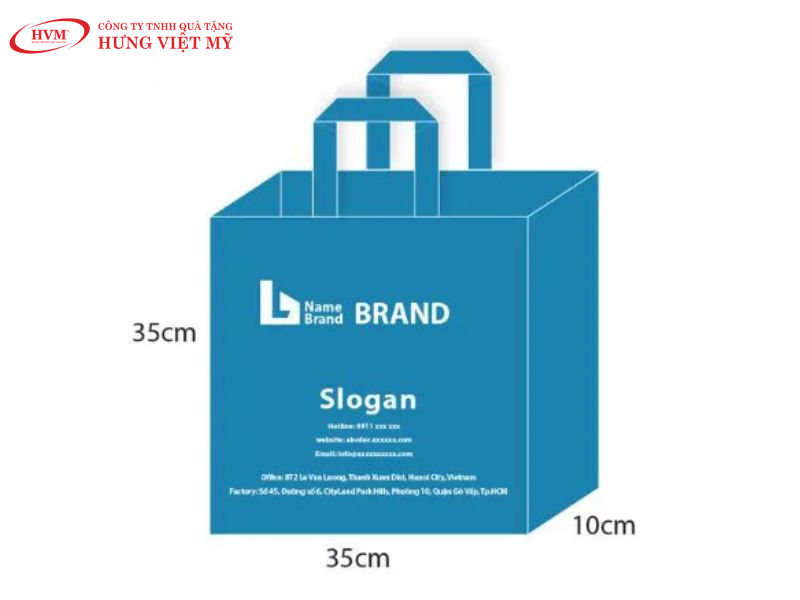 In rập lên mặt vải không dệt đã chọn