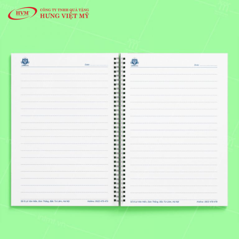 Kích thước sổ tay A4 (210 x 297 mm)