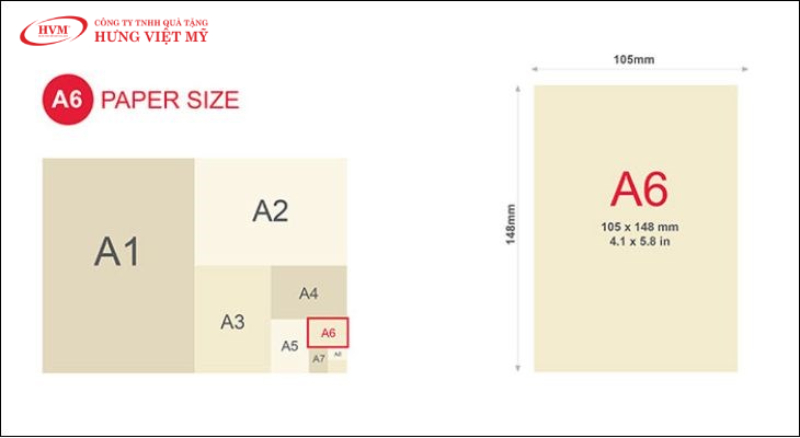 Kích thước sổ tay A6 (105 x 148 mm)