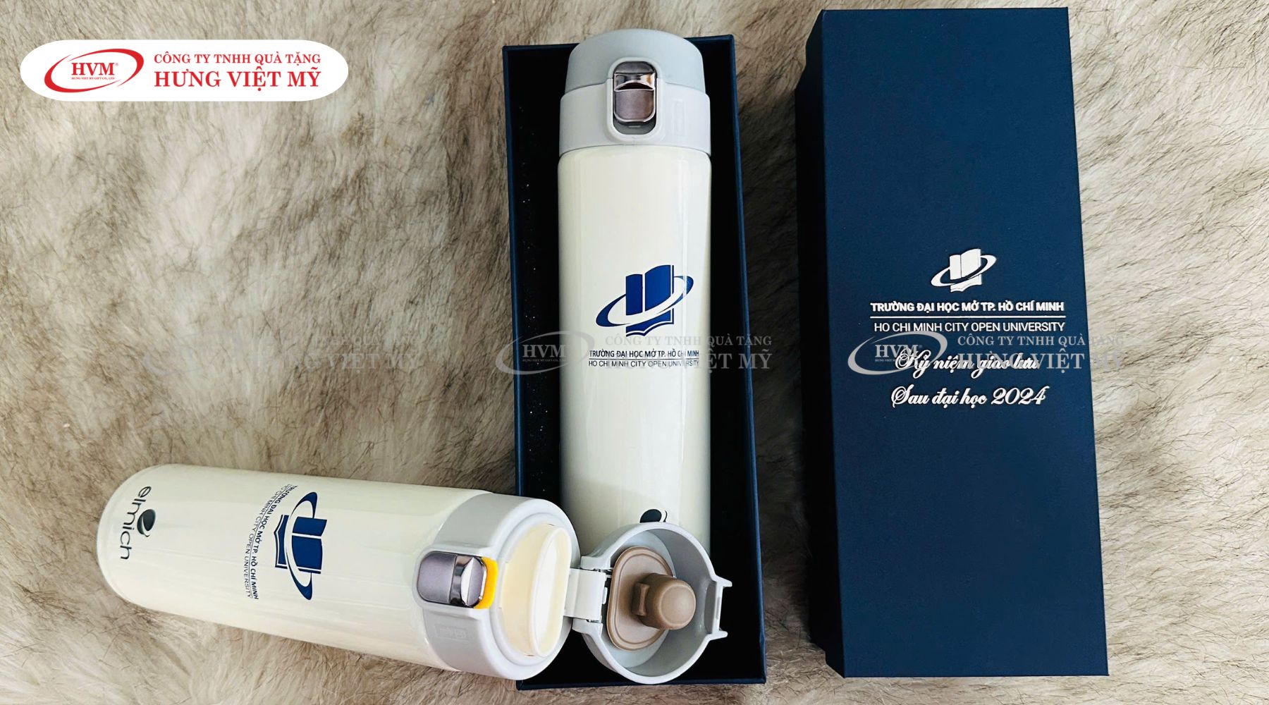 In logo bình giữ nhiệt quà tặng thương hiệu Elmich