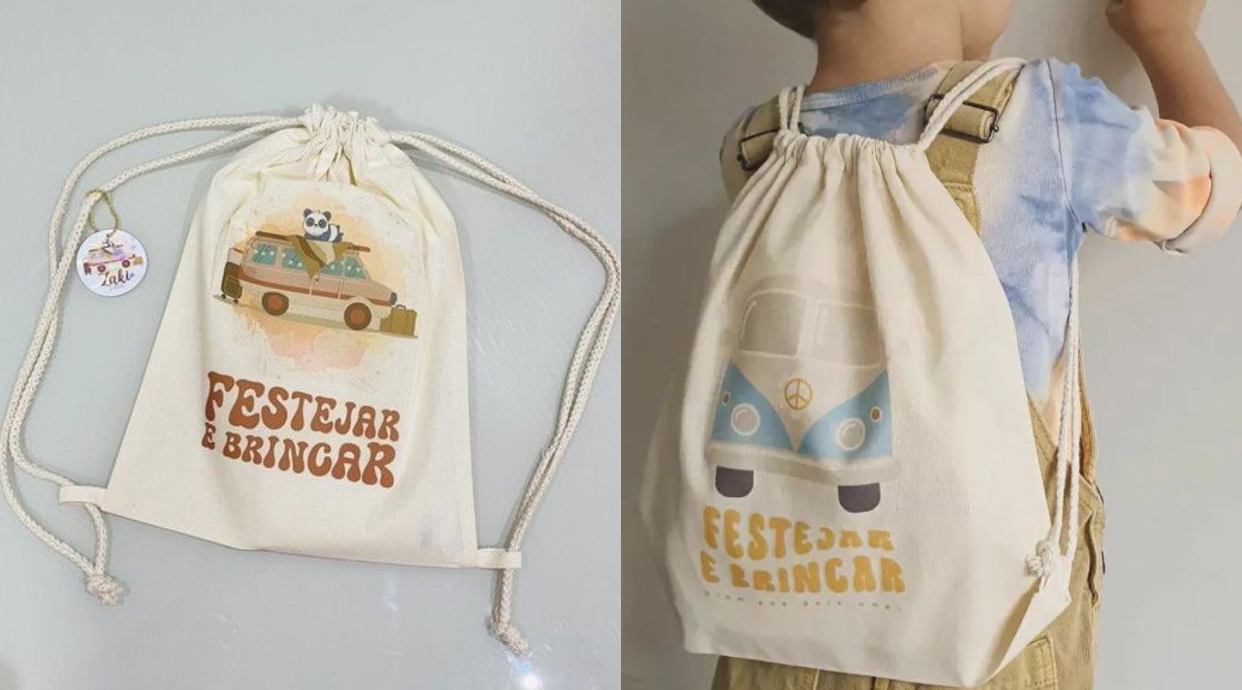 Balo dây rút vải canvas