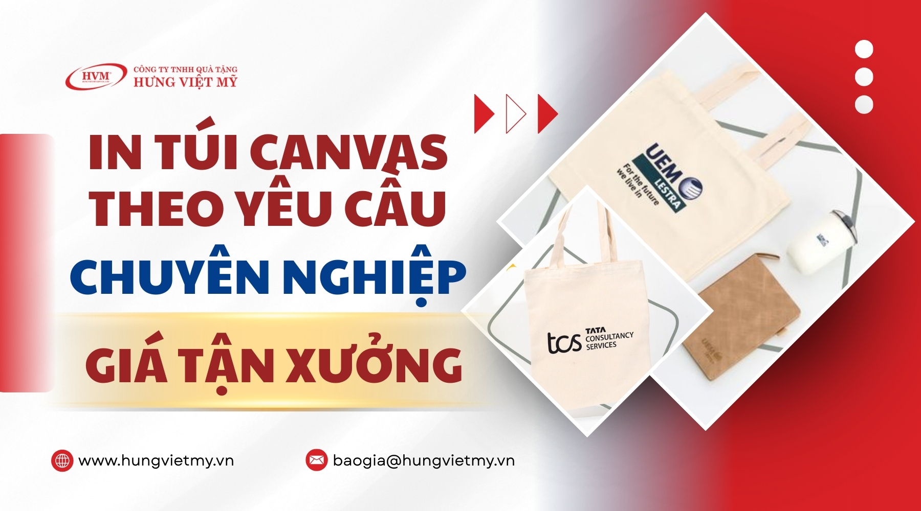 Túi canvas in theo yêu cầu TPHCM