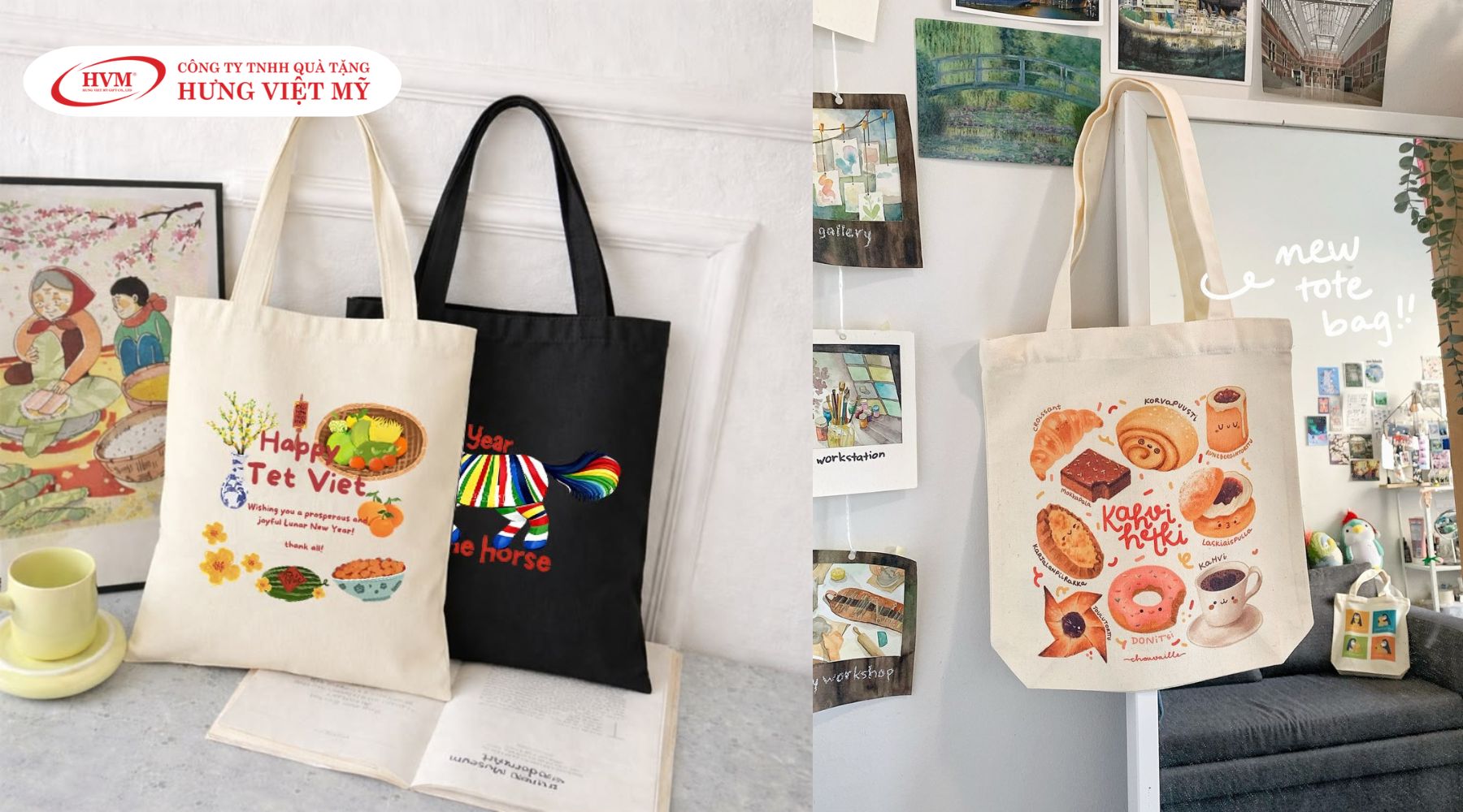Túi tote vải canvas