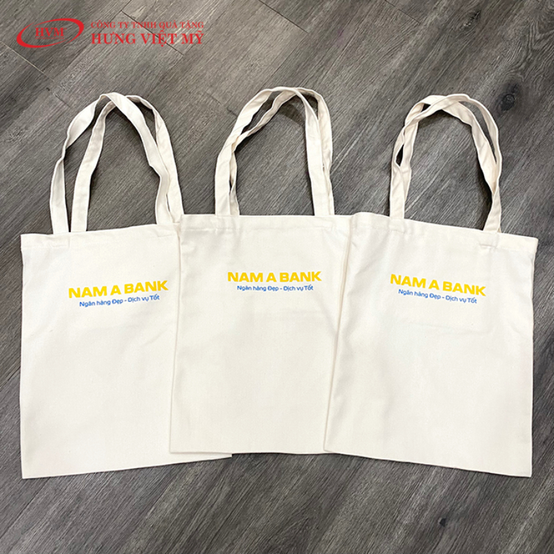 Túi canvas in logo phù hợp với lĩnh vực tài chính – ngân hàng – bảo hiểm