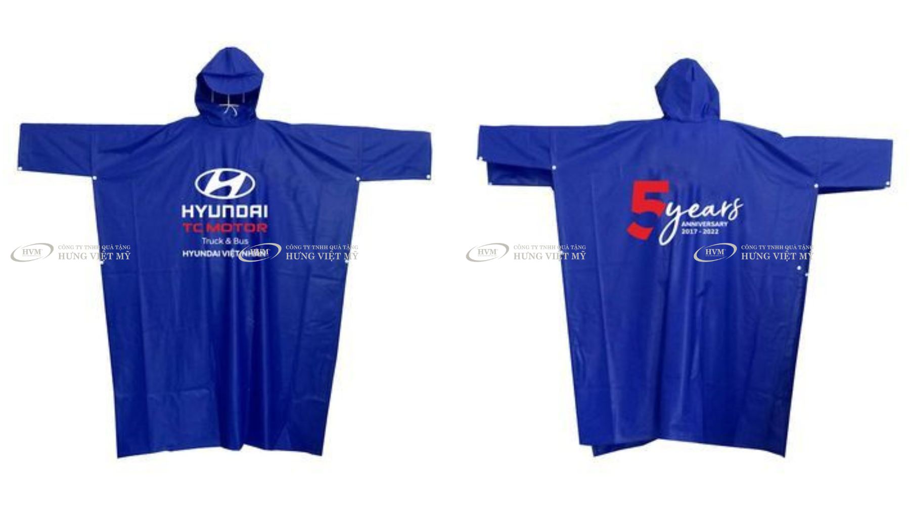 &Aacute;o mưa c&aacute;nh dơi in logo hyndai