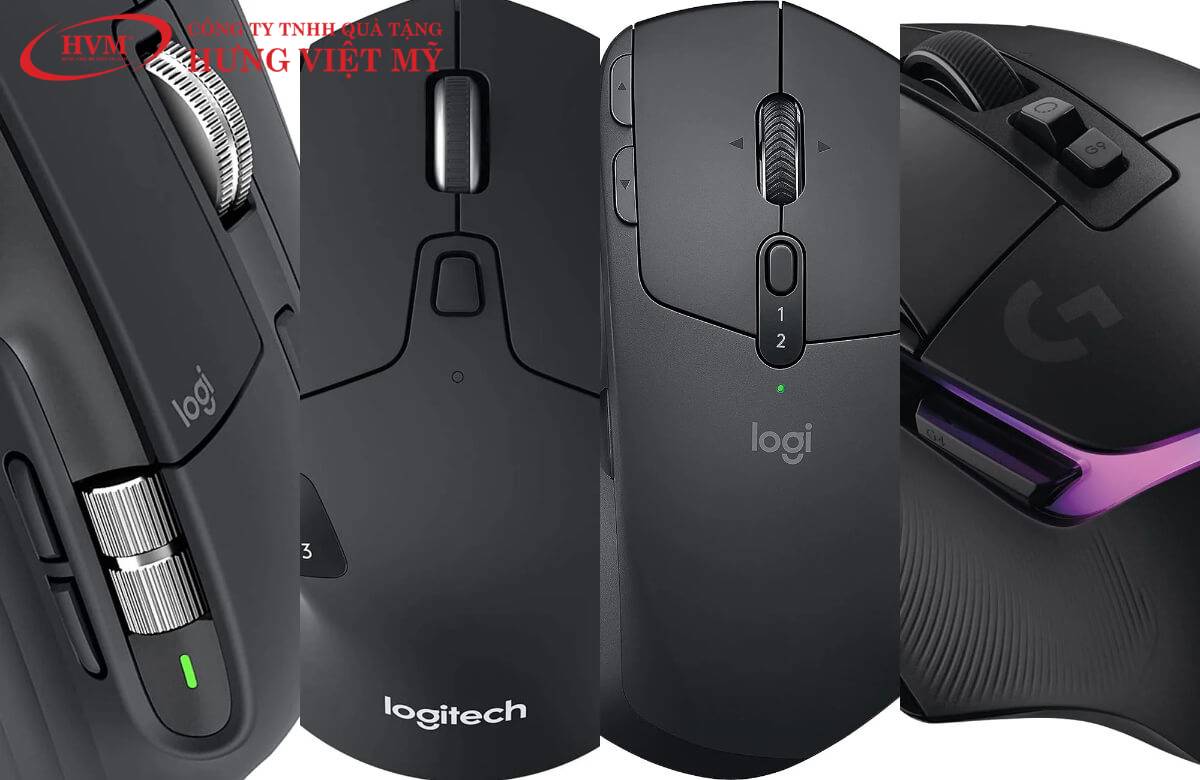 Chuột kh&ocirc;ng d&acirc;y qu&agrave; tặng thương hiệu logitech