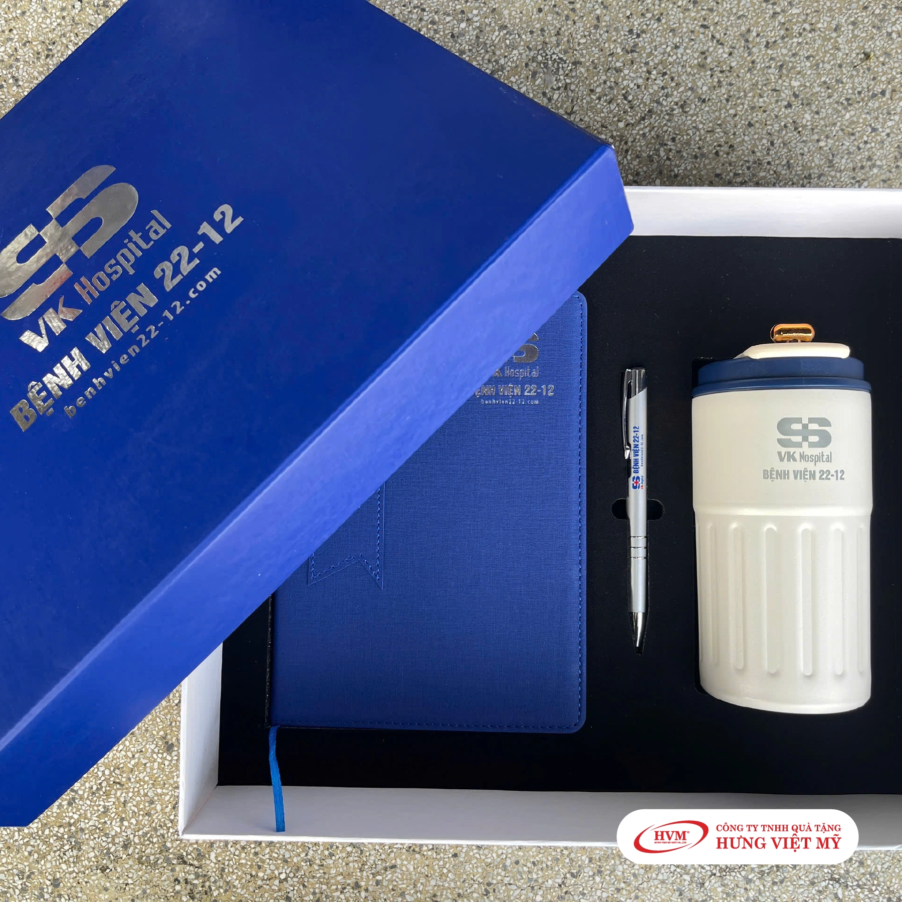 GS 018 - GIFTSET (Bình Giữ Nhiệt + Sổ tay + Bút Ký + Hộp Quà)