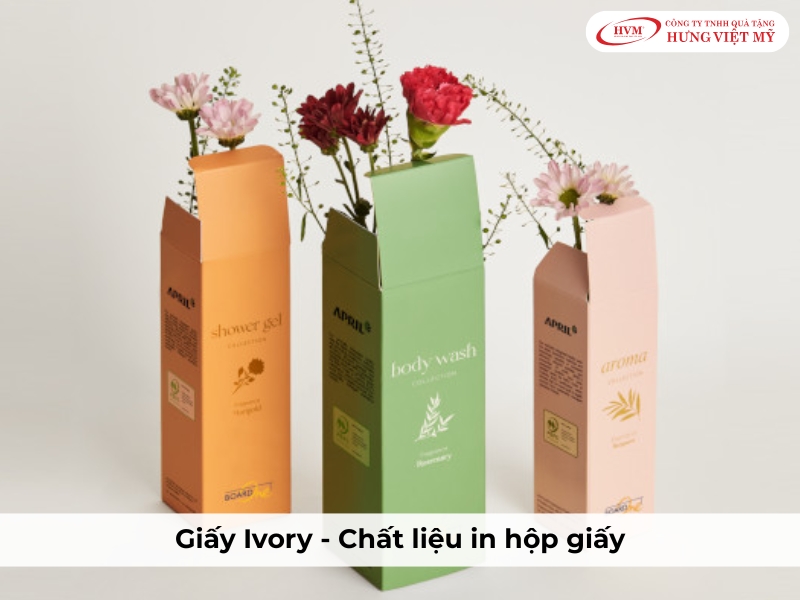 Giấy Ivory - độ dày dặn, giữ form tốt cho hộp giấy và hộp cứng