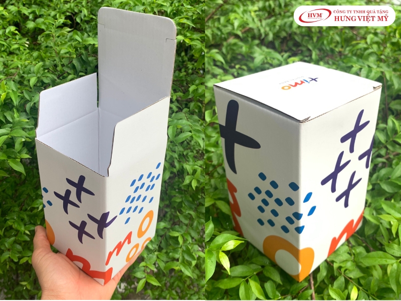 Mẫu in hộp giấy theo yêu cầu thương hiệu Timo tại Hưng Việt Mỹ