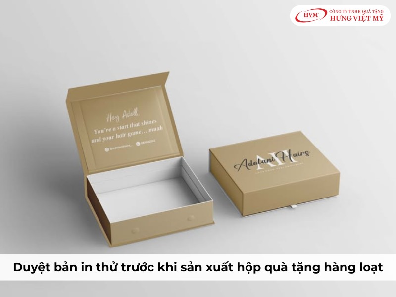 Duyệt mẫu in thử là bước bắt buộc để tránh sai sót màu sắc toàn bộ lô hàng.