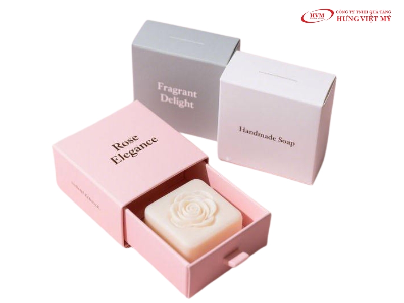 Hộp bao diêm rút khay phù hợp dòng mỹ phẩm handmade, organic