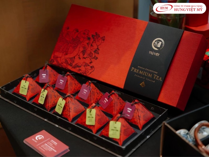 In hộp đựng trà cao cấp nâng tầm nhận diện thương hiệu doanh nghiệp tại Hưng Việt Mỹ.