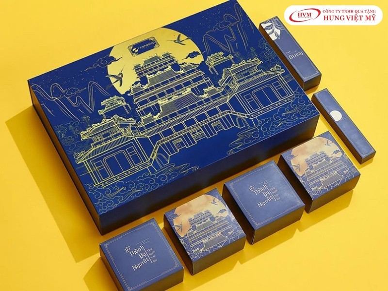 Hộp đựng bánh trung thu chất liệu carton lạnh giúp bảo vệ sản phẩm chắc chắn