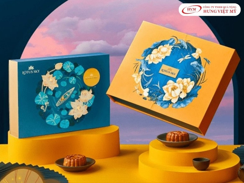Kỹ thuật ép kim, phủ UV, dập nổi khi in hộp bánh trung thu cao cấp