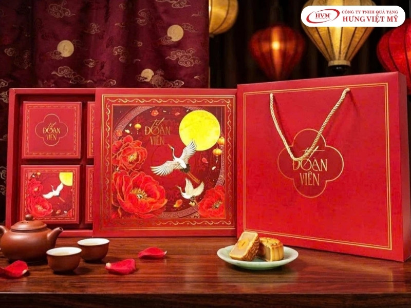 Mẫu hộp bánh trung thu đẹp dạng ngăn kéo trượt hiện đại