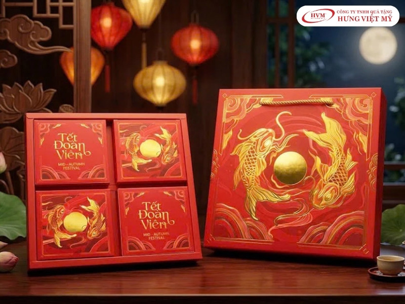 Xưởng in hộp bánh trung thu theo yêu cầu Hưng Việt Mỹ tại TPHCM