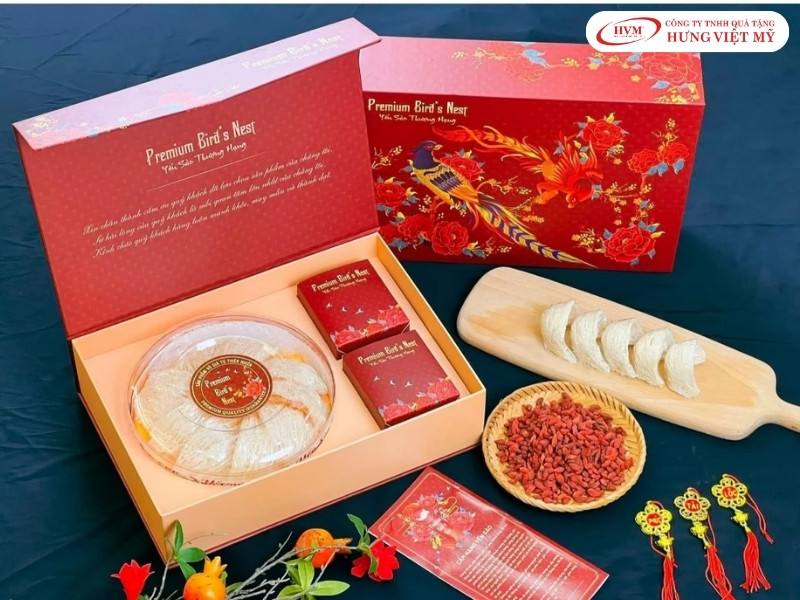 Hộp giấy đựng yến carton lạnh bồi couche cao cấp.