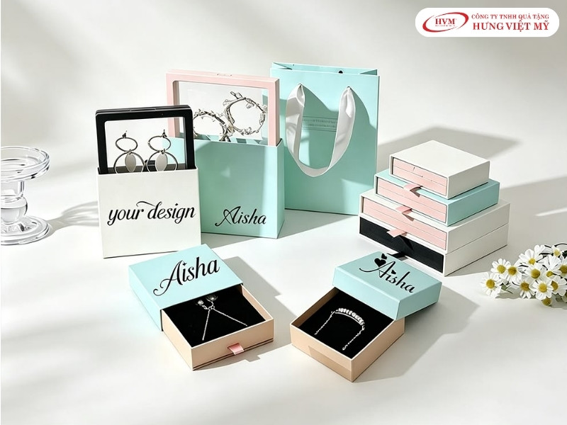 Hưng Việt Mỹ sản xuất hộp đựng trang sức theo yêu cầu