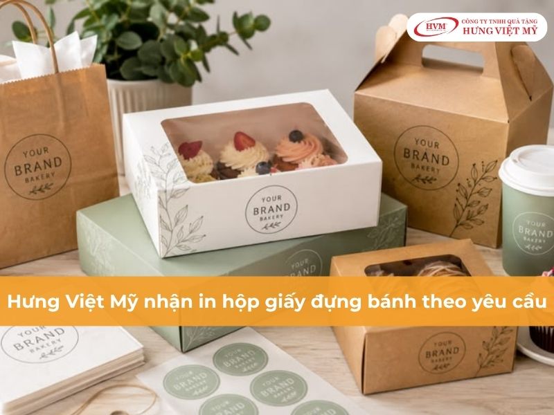 Xưởng sản xuất và in hộp giấy đựng bánh giá rẻ, theo yêu cầu tại Hưng Việt Mỹ