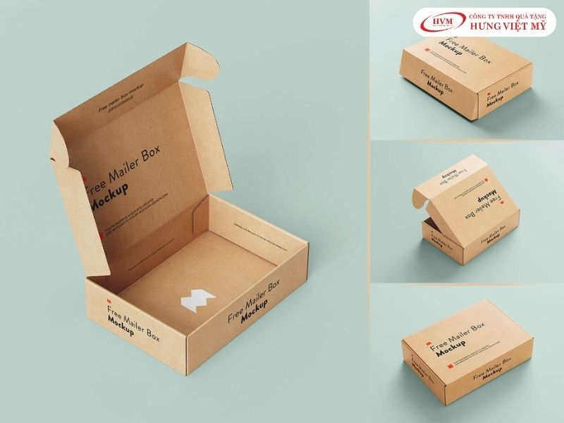 Cấu tạo hộp carton nắp gài gồm lớp mặt, lớp sóng, lớp đáy