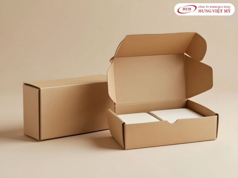 Hộp carton nắp gài – kiểu hộp tự khóa không cần băng keo