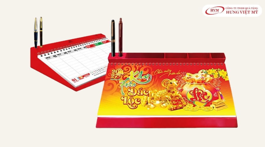 Chất liệu giấy và đế lịch để bàn quyết định độ bền