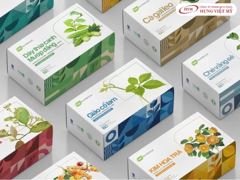 Mẫu hộp giấy đựng thuốc bổ sung vitamin thiết kế hiện đại, tiện lợi cho người dùng cá nhân.