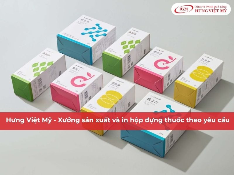 Xưởng sản xuất và in hộp thuốc theo yêu cầu tại Hưng Việt Mỹ