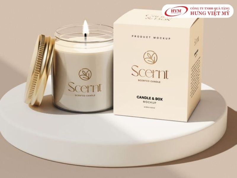 Chất liệu giấy Ivory dùng in hộp đựng nến thơm phổ biến.