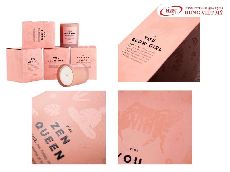 Hộp nắp gài đáy khóa đựng nến thơm tiết kiệm chi phí