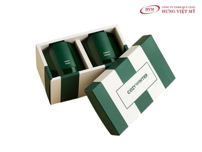 Mẫu hộp giấy đựng nến thơm kiểu âm dương nắp chụp