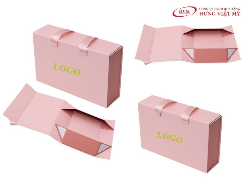Mẫu hộp carton có quai xách bồi dây dù chịu lực từ 1kg đến 5kg