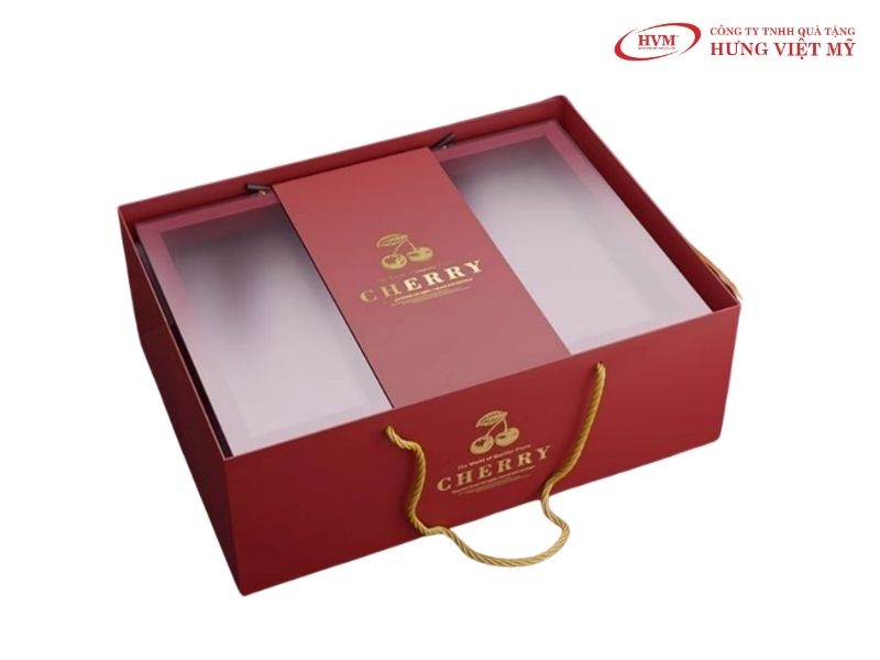 Quy cách hộp quà có quai xách theo yêu cầu