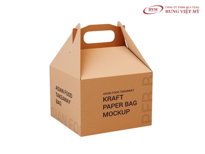 Hộp giấy quai xách in logo tăng nhận diện thương hiệu