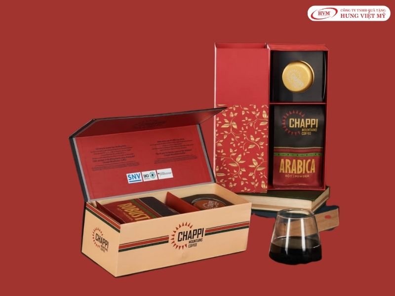 Set cà phê quà tặng Tết hiện đại, tiếp thêm năng lượng tích cực cho khối văn phòng.
