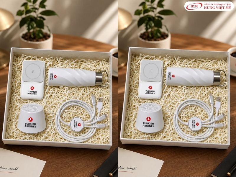 Quà tặng du lịch doanh nghiệp đóng hộp sang trọng, khắc tên riêng dành cho đối tác VIP.